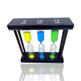 5,10,15 Dakikalık Ahşap Renkli Kum Saati