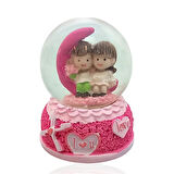 Sevgi Temalı Çift Işıklı Kar Küresi