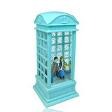 London Telefon Kulubesi Temalı Kar Küresi Yeşil