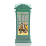 London Telefon Kulubesi Temalı Kar Küresi Yeşil