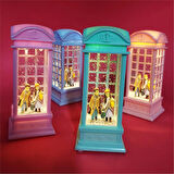 London Telefon Kulubesi Temalı Kar Küresi Yeşil