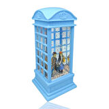 London Telefon Kulubesi Temalı Kar Küresi Mavi