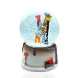 Işıklı Müzikli Sevgi Temalı Çift Orta Boy Kar Küresi