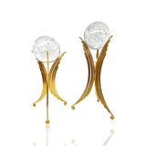 Metel Ayaklı Dekoratif Cam Obje