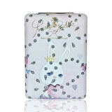 Dikdörtgen Yuvarlak Makyaj Aynası Sevmli Tavşan Pembe