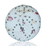 Yuvarlak Makyaj Aynası Sevmli Tavşan Beyaz