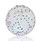 Yuvarlak Makyaj Aynası Sevmli Tavşan Pembe