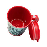 Kendi Karıştıran Mikser Bardak Self Stırrıng Mug Kırmızı Renk