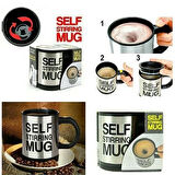 Kendi Karıştıran Mikser Bardak Self Stırrıng Mug Sarı Renk