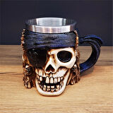 3D Kuru Kafa Tasarımlı Şık Kupa Bardak