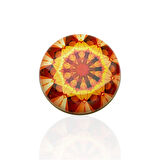 Metal Kutulu Pudra Kokulu Desenli Şık Doğal Mum