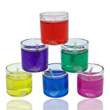 Dekoratif Jel Renki 6'lı Mum