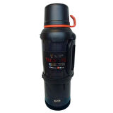 4Lt Çelik Termos Kampçı Termosu Siyah