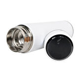 Kişiselleştirilebilir Dereceli Termos 05 Lt Beyaz Renk