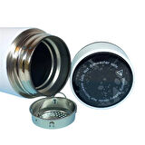 Kişiselleştirilebilir Dereceli Termos 05 Lt Beyaz Renk