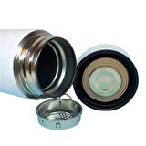 Kişiselleştirilebilir Dereceli Termos 05 Lt Beyaz Renk