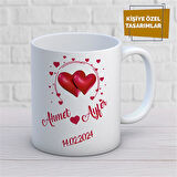 Kişiye Özel İsim Yazılabilir Sevgi Temalı Kupa Bardak