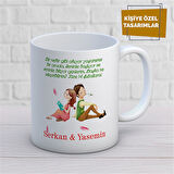 Kişiye Özel İsim Yazılabilir Sevgi Temalı Kupa Bardak
