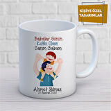 Kişiye Özel İsim Yazılabilir Babalar Gününüz Kutlu Olsun Canım Babam Kupa Bardak