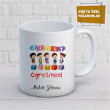 Kişiye Özel İsim Yazılabilir Sınıf Öğretmeni Kupa Bardak