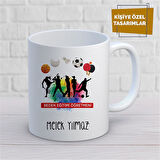 Kişiye Özel İsim Yazılabilir Bedeneğitimi Öğretmeni Kupa Bardak