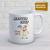 Kişiye Özel İsim Yazılabilir Master Chef Kupa Bardak