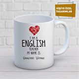 Kişiye Özel İsim Yazılabilir Englısh Teacher Kupa Bardak
