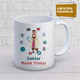 Kişiye Özel İsim Yazılabilir Doktor Kupa Bardak