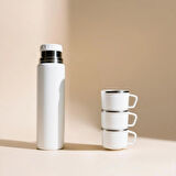 PASLANMAZ ÇELİK  3 BARDAKLI MATARA SETİ-500 ML