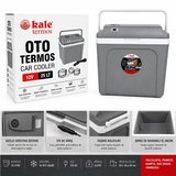 25 Litre 12v Oto Buzdolabı Termos- Portatif, Elektrikli, Oto Şarj Kablolu( 1050 Thermoelectric Cooler 12v.)