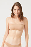 Straplez Crop Top Büstiyer Bronz