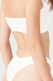 Krem Straplez Crop Top Büstiyer