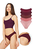 Pamuklu Kadın Bikini Külot 5'li Paket-2