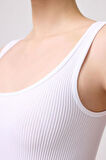 Cottonhill Premium - Kadın Beyaz Seamless Orta Boy Kare Yaka Crop Top Büstiyer
