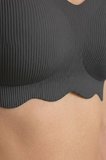 Seamless Bra - Elara | Siyah Lazer Kesim Balensiz İnce Fitil Dokulu Dikişsiz Kadın Sütyen