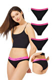 Pamuklu Basic Kadın Bikini Külot 3'lü Paket - 2