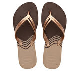 HAVAİNAS ELEGANCE PRINT KADIN KAHVERENGİ TERLİK 4148804