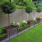 BAHÇE ÇİTİ 33CM MODEL - 2 SİYAH HOBİ BAHÇESİ, ÇİÇEK, SEBZE, MİNİ BAHÇE