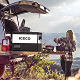 ICECO 55 Litre Çift Bölmeli Kompresörlü Oto Buzdolabı ve Dondurucu -TCD55 12/24Volt