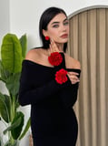 Livora Gül Detay Elbise