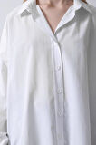 Geniş Manşet Detaylı Gömlek - Beyaz