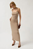 İnce Askılı Maxi Elbise