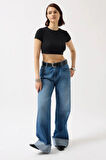 Likralı Basic Crop T-Shirt