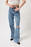 Lazer Kesim Wide Leg Jean