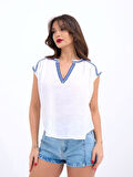 7162 BLUZ-BEYAZ