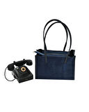 Bayan Süet Çanta Elegant Tote - Bej