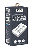 3406-01 3lü Anahtarlı 2.1A 3Usb Şarj Çıkışı 2mt Anahtarlı Akım Korumalı Priz Çocuk Koruması