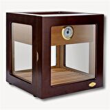 Lubinski Cam Küp Cedar Tepsili Puro Kutusu Humidor 40s