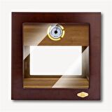 Lubinski Cam Küp Cedar Tepsili Puro Kutusu Humidor 40s