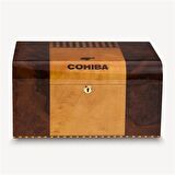 Cohiba Cedar Kulplu Tepsili Puro Kutusu Humidor Kahve 100s